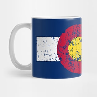 Vintage Colorful Colorado Flag Mug